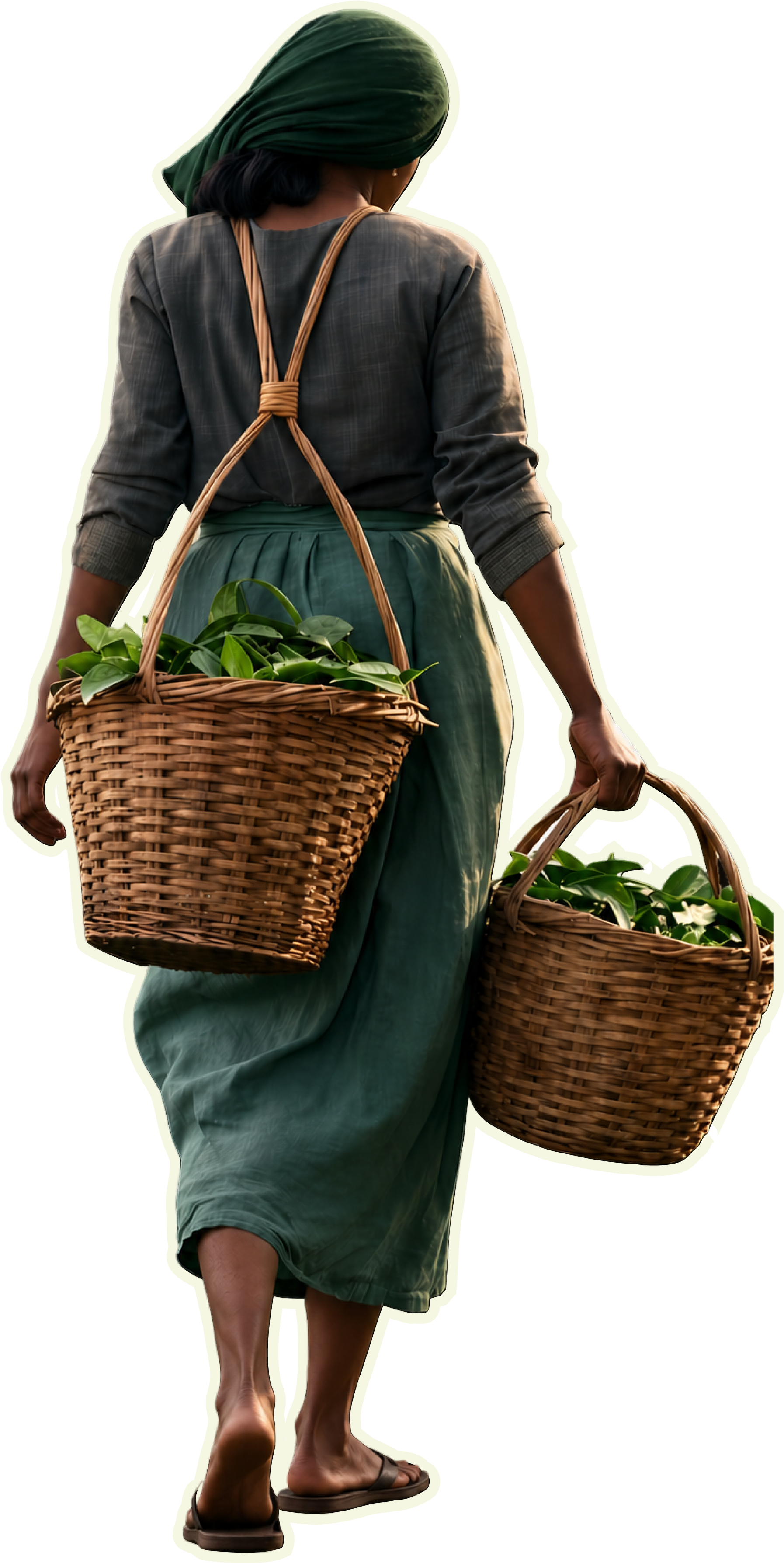 Handpicked Tea Leaves from the Hills - The Darjeeling Brew